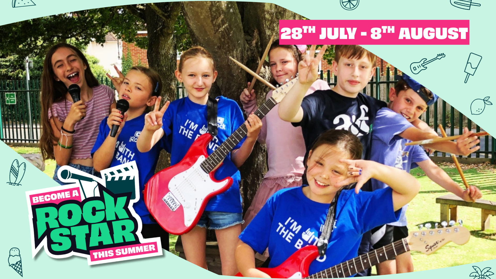 irock students playing together at camp