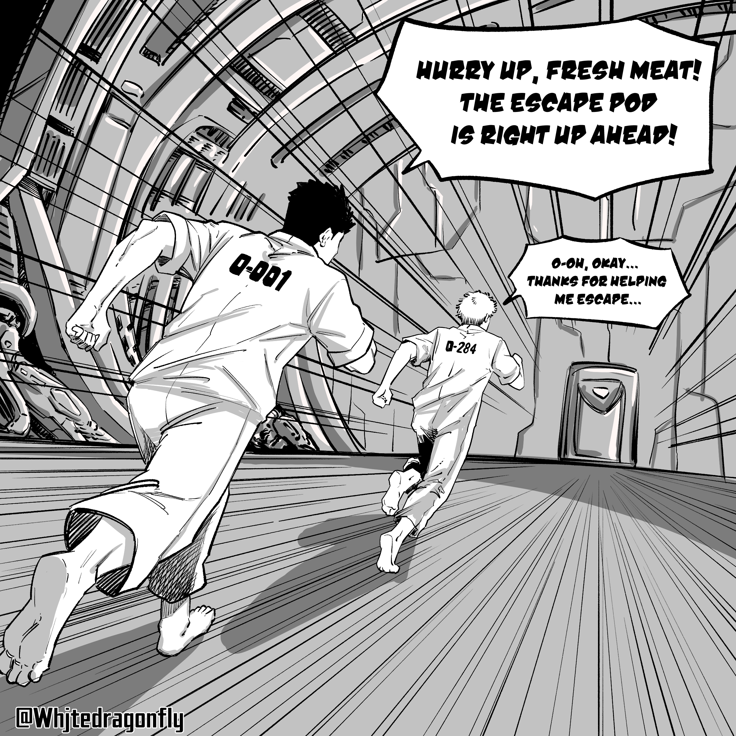 Escape from the alien ship or you will become their mating partner