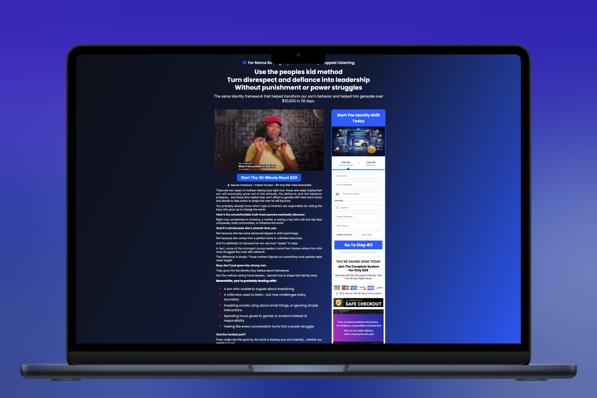 The Peoples Kid – High-Converting Book Funnel & Landing Platform