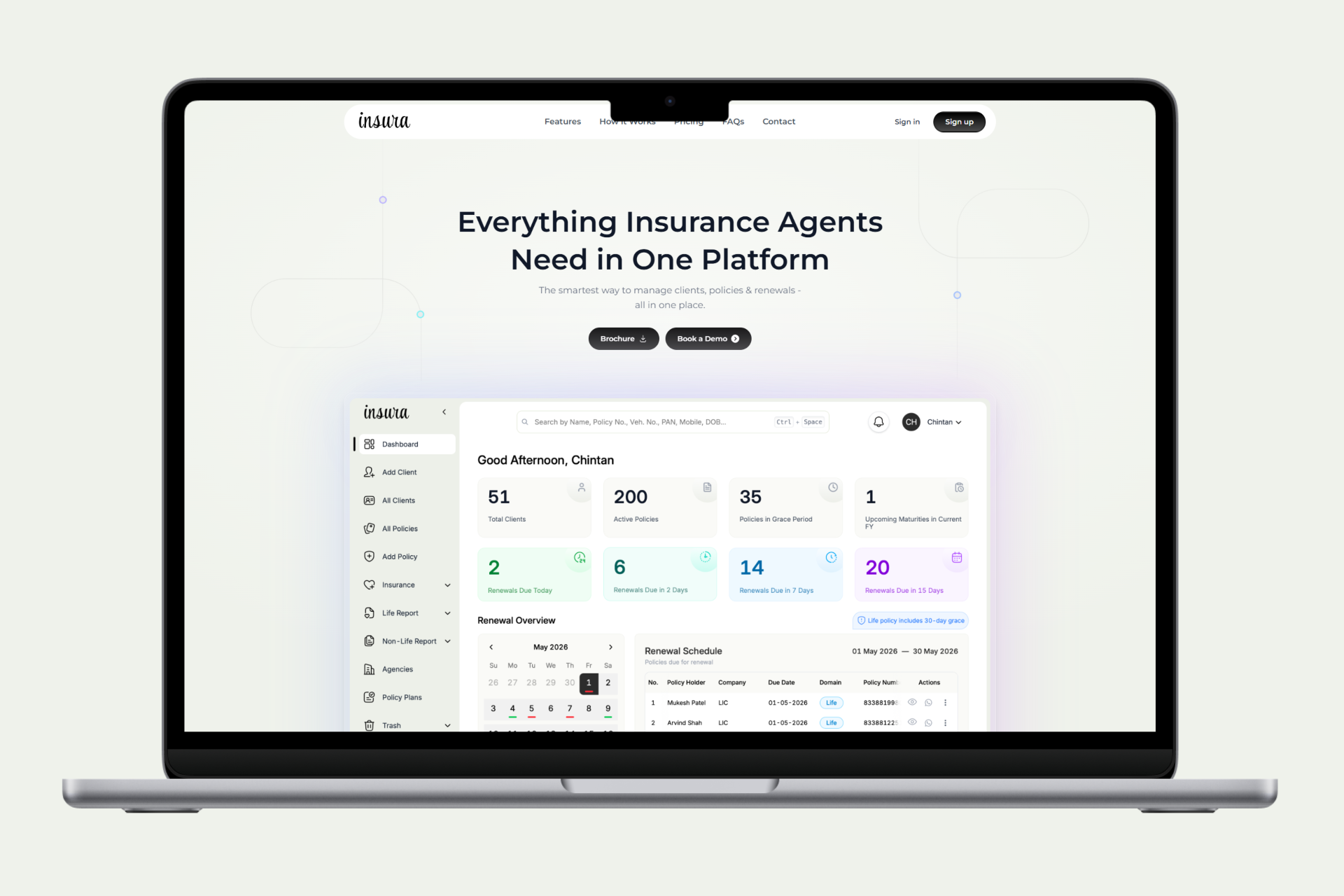 Insura – Insurance Management Mobile Application