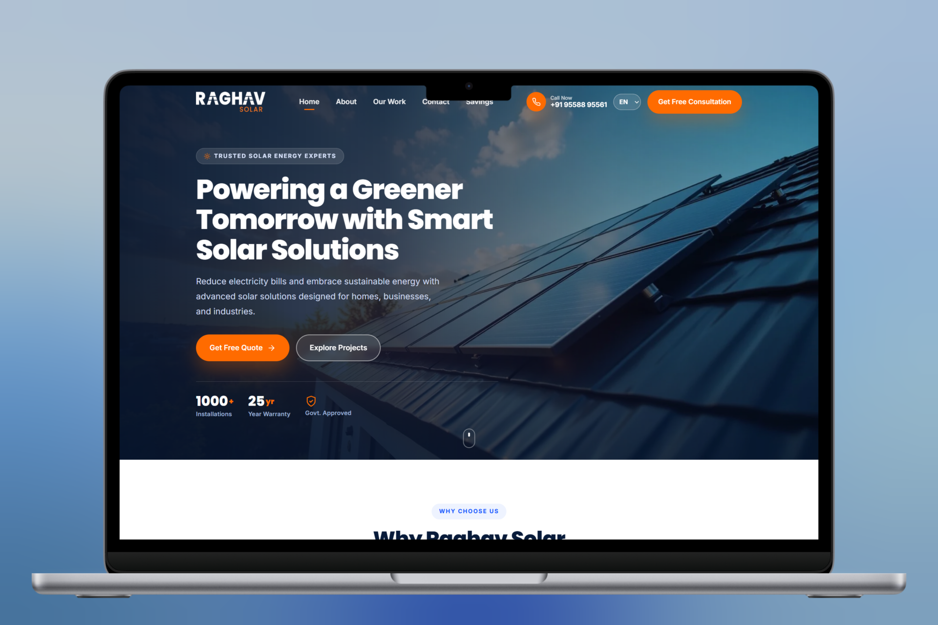 Raghav Solar – Smart Solar Solutions Website
