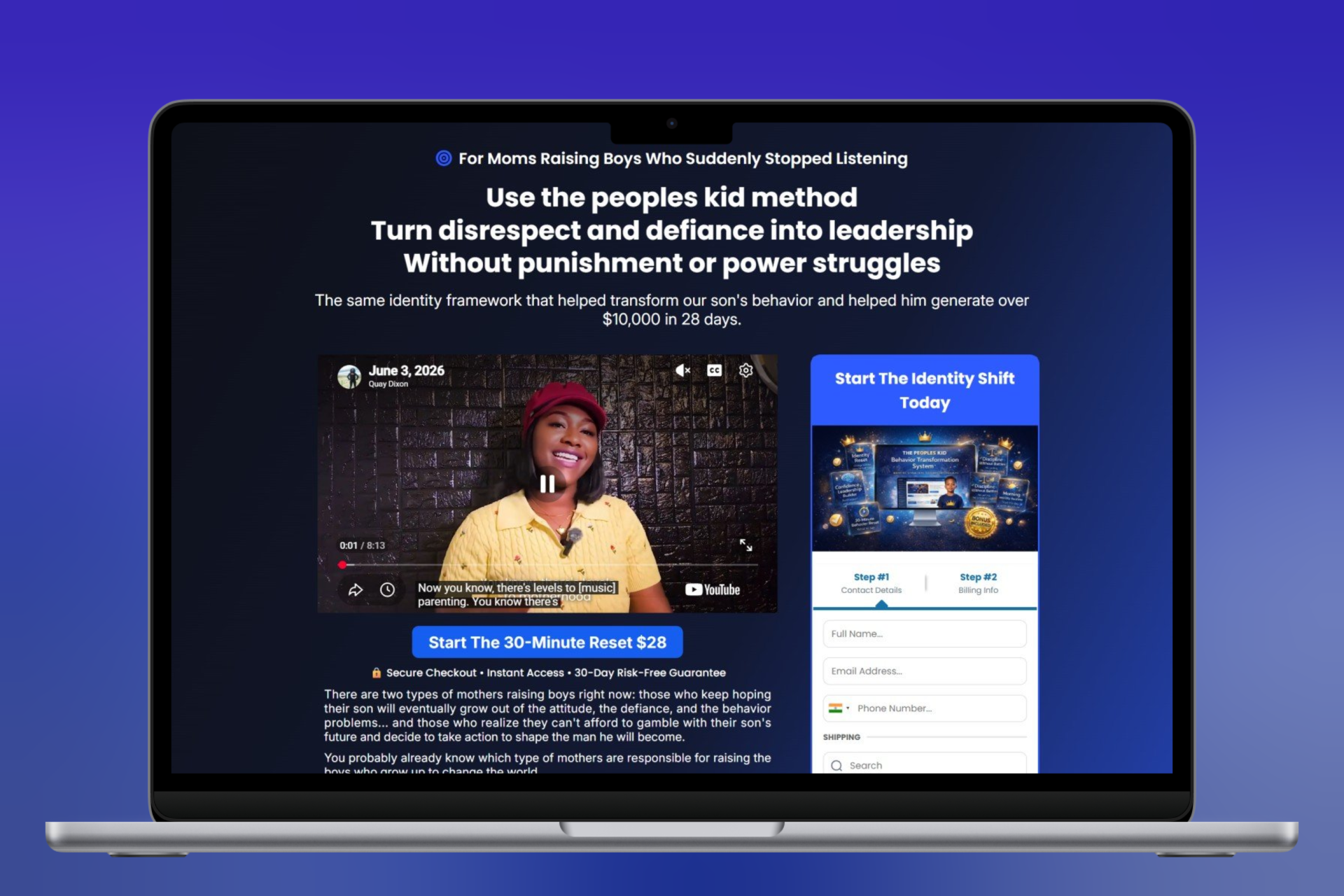 The Peoples Kid – High-Converting Book Funnel & Landing Platform