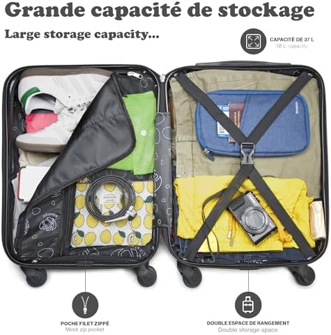 Vue 4 de Valise Cabine Pour Easyjet