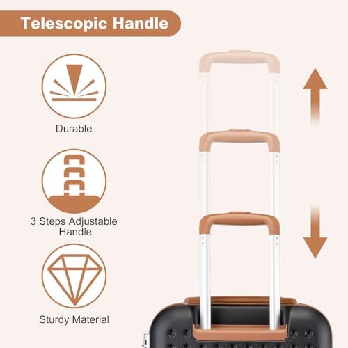Vue 4 de Valise Moyenne Cm Valise