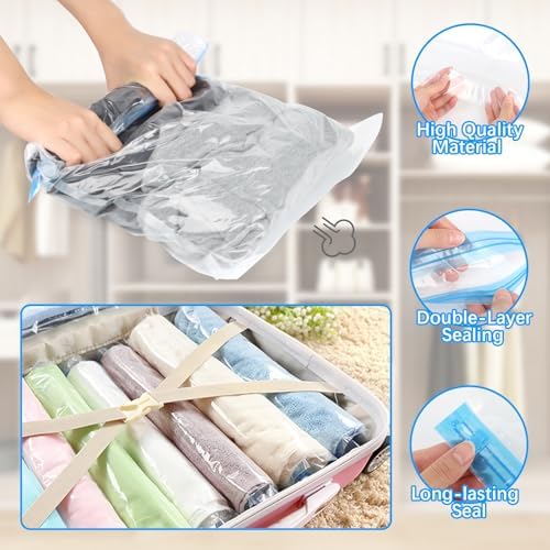 Vue 3 de Pieces Sac Compression Voyage