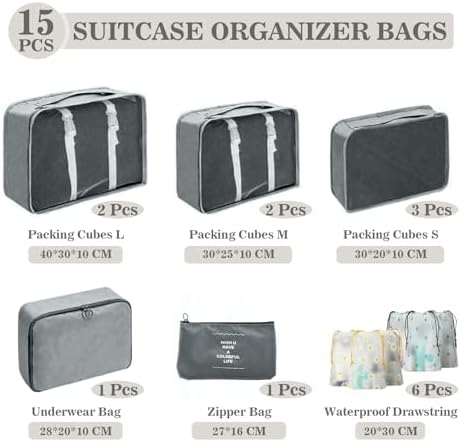 Vue 2 de Gibohom Organisateur Valise Lot