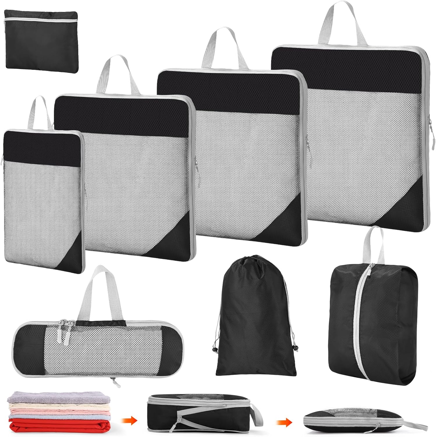 Pieces Packing Cubes Compression