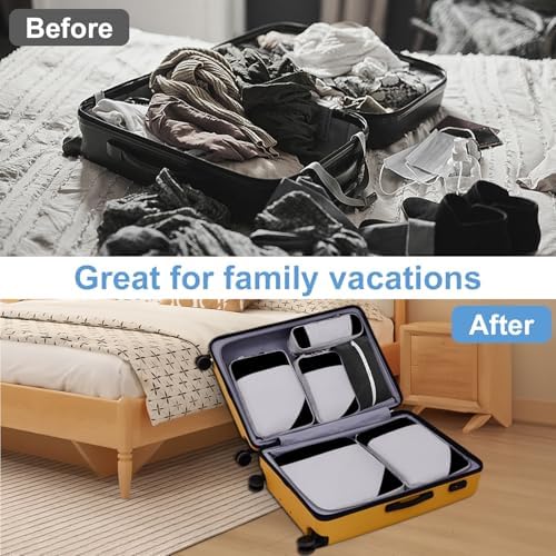 Vue 4 de Pieces Packing Cubes Compression