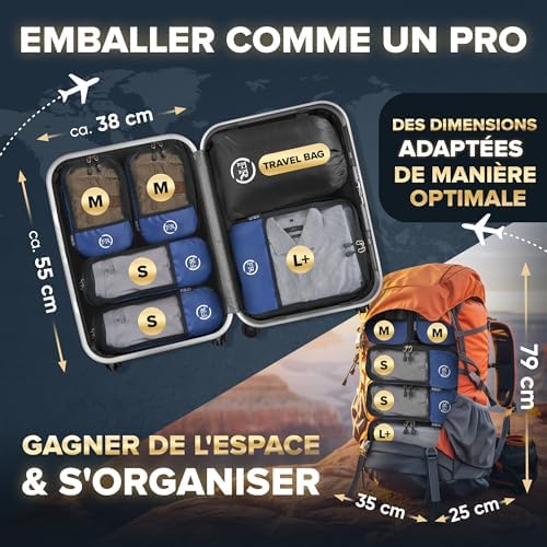 Vue 4 de Firio Organisateur Valise Compressible