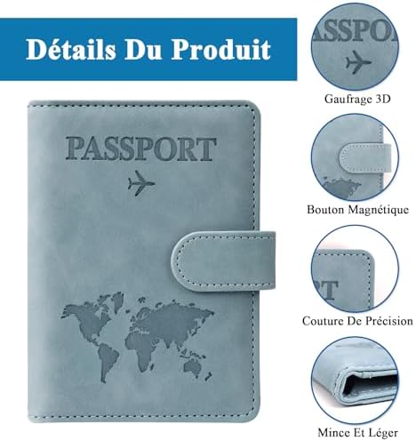 Vue 4 de Protege Passeport Et Etiquette
