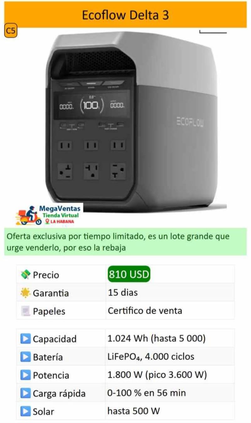Ecoflow Delta 3 - Imagen 1