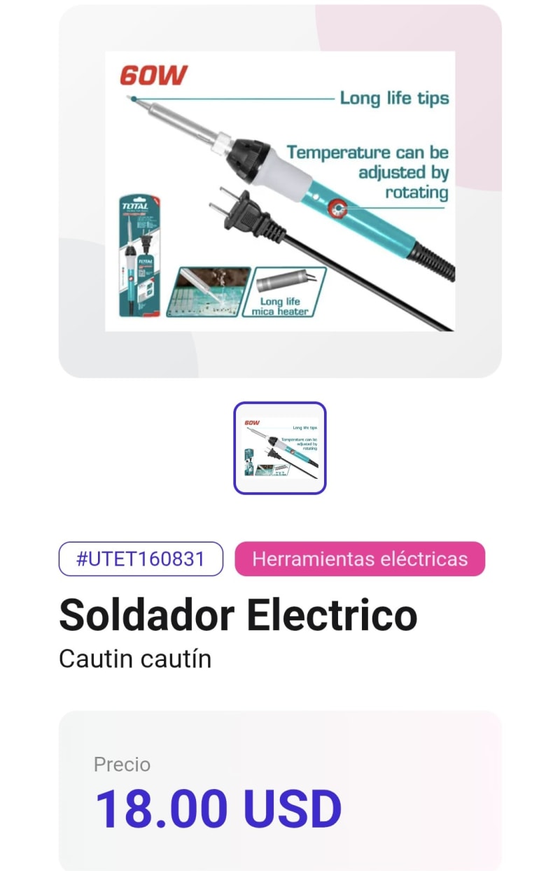 Cautin 60w - Imagen 1