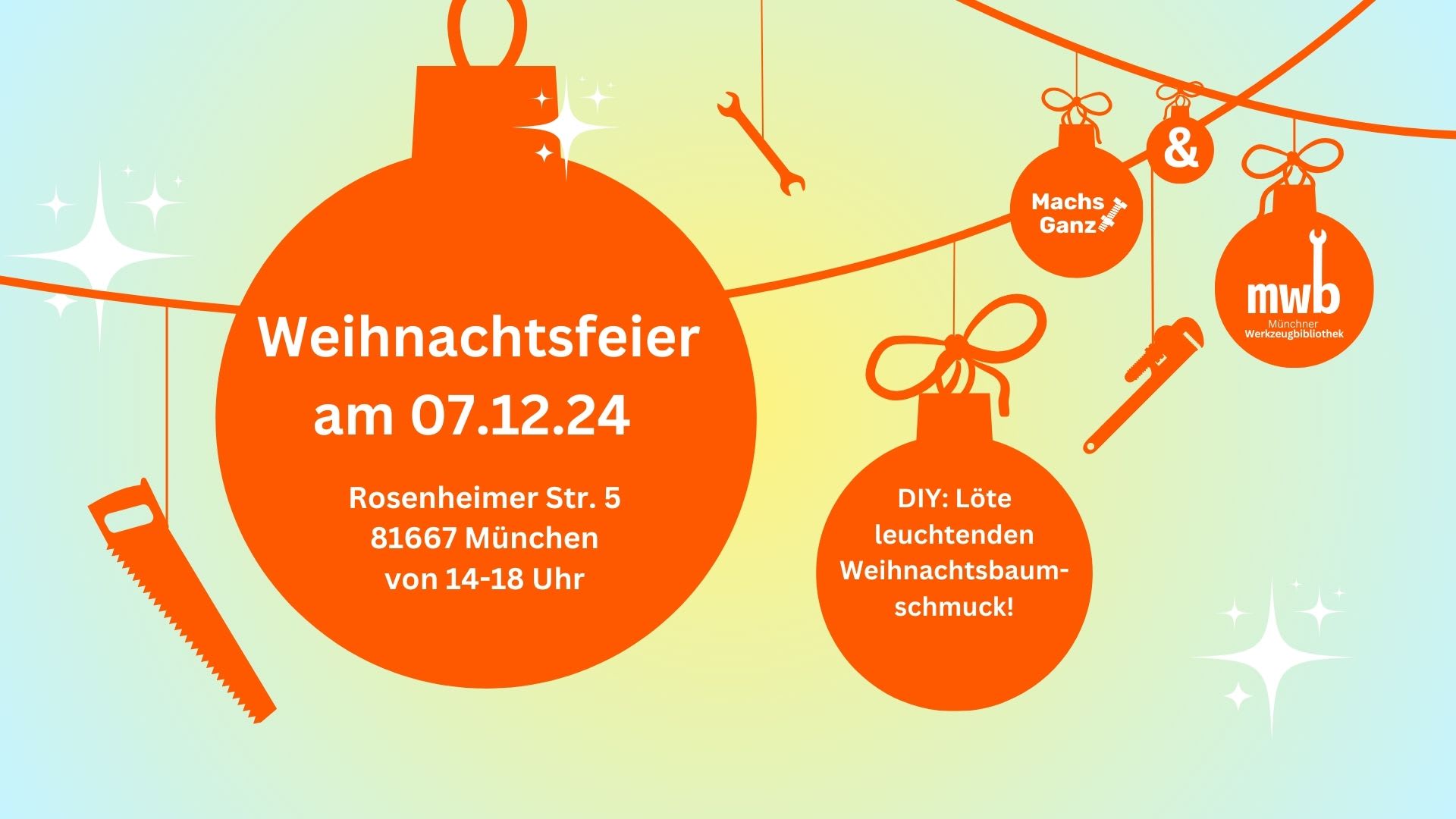 MachsGanz x Münchner Werkzeugbibliothek Weihnachtsfeier