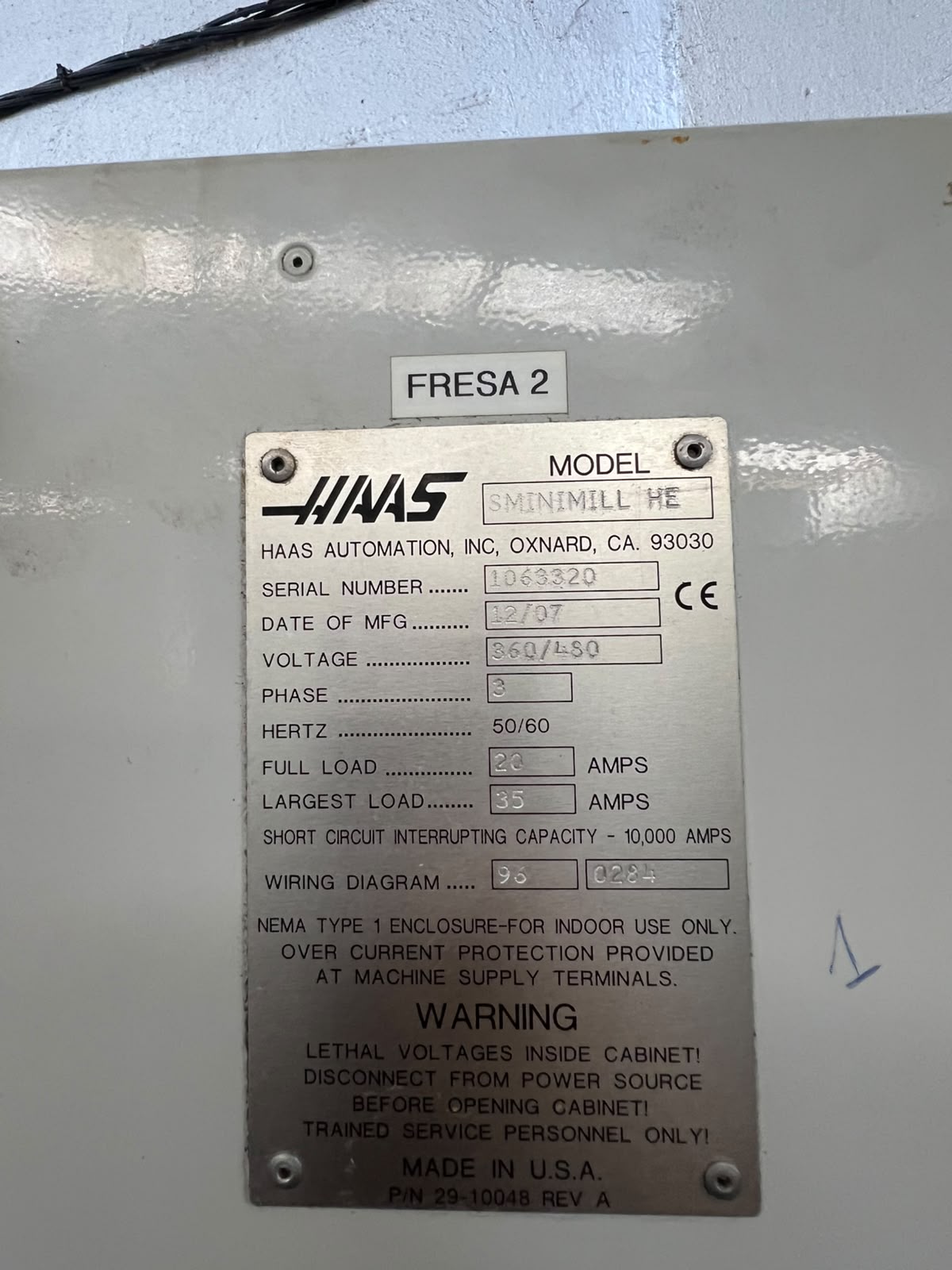 CENTRE D'USINAGE HAAS MINI MILL Thumbnail 3
