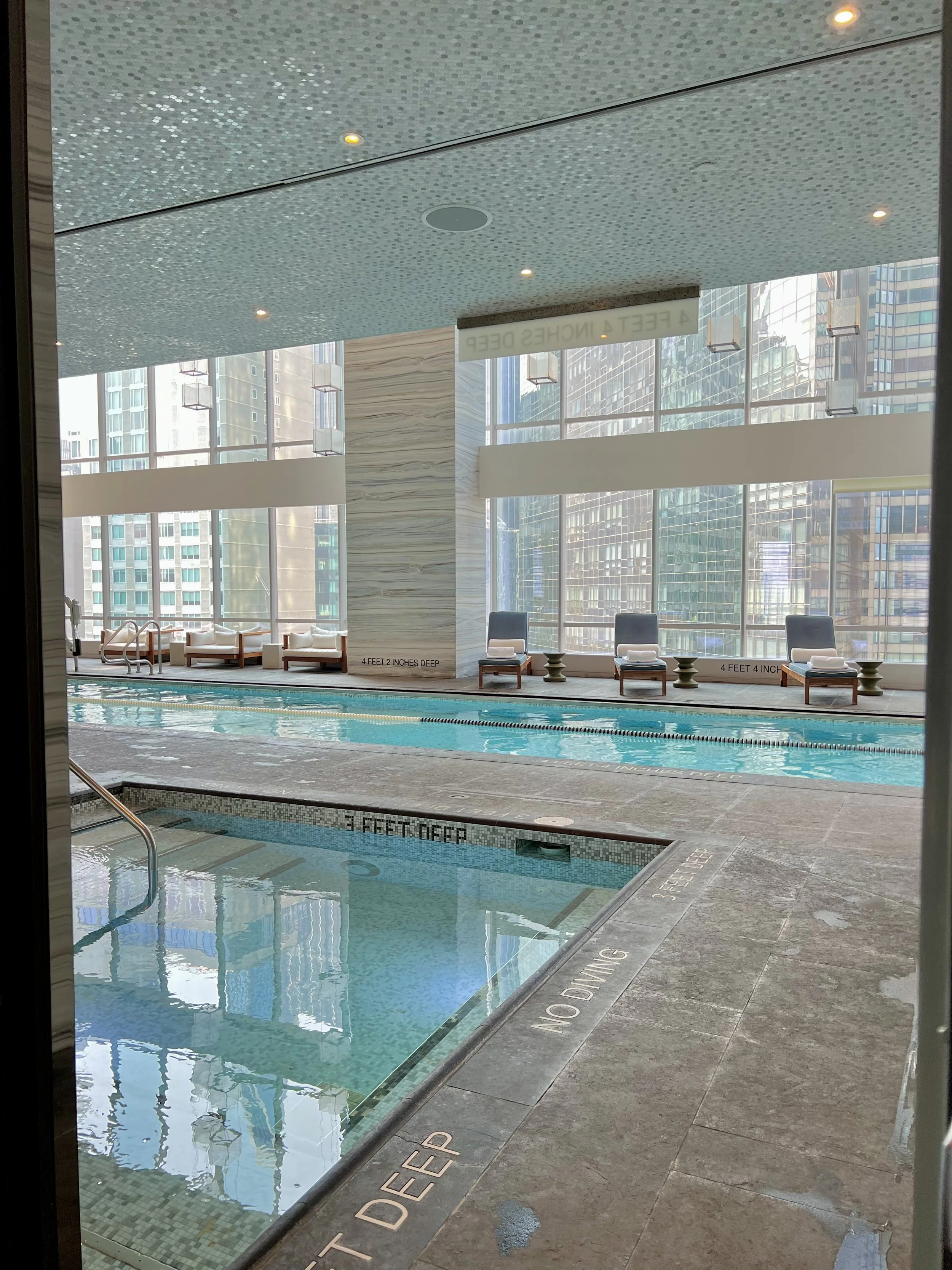 Park Hyatt New York, spa, salon, and pool