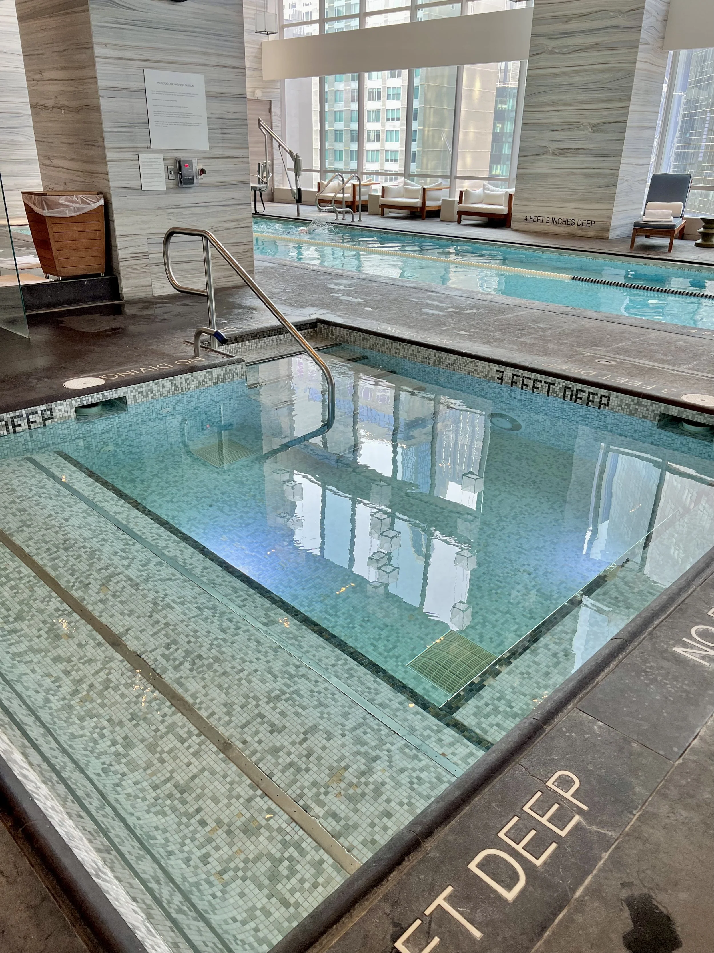 Park Hyatt New York, spa, salon, and pool