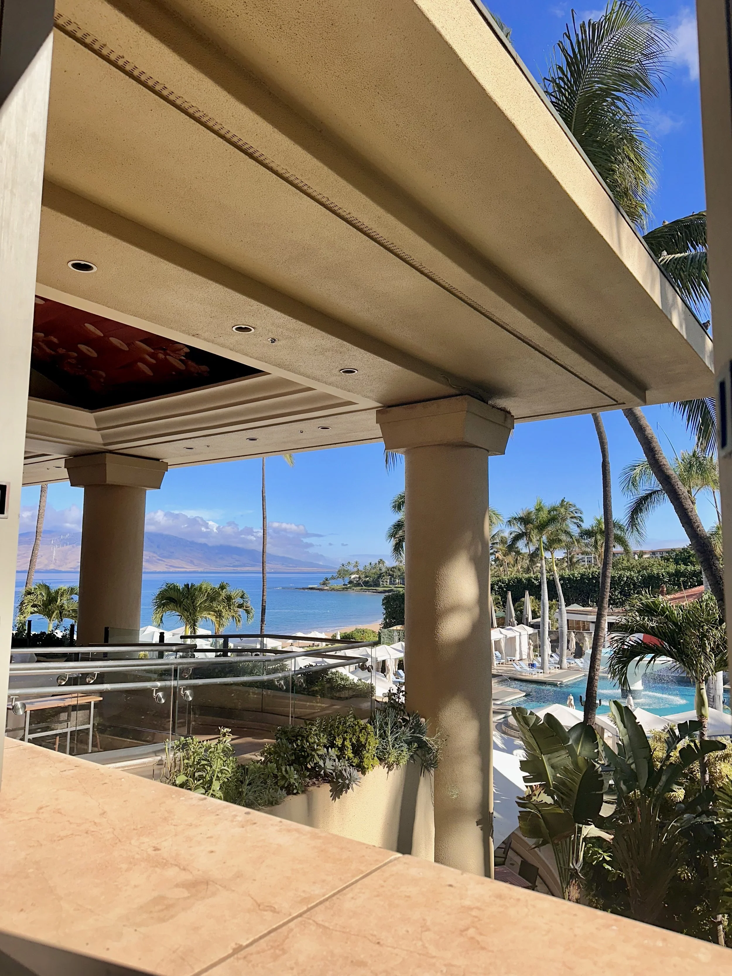 Four Seasons Maui — lobby flowers and grounds