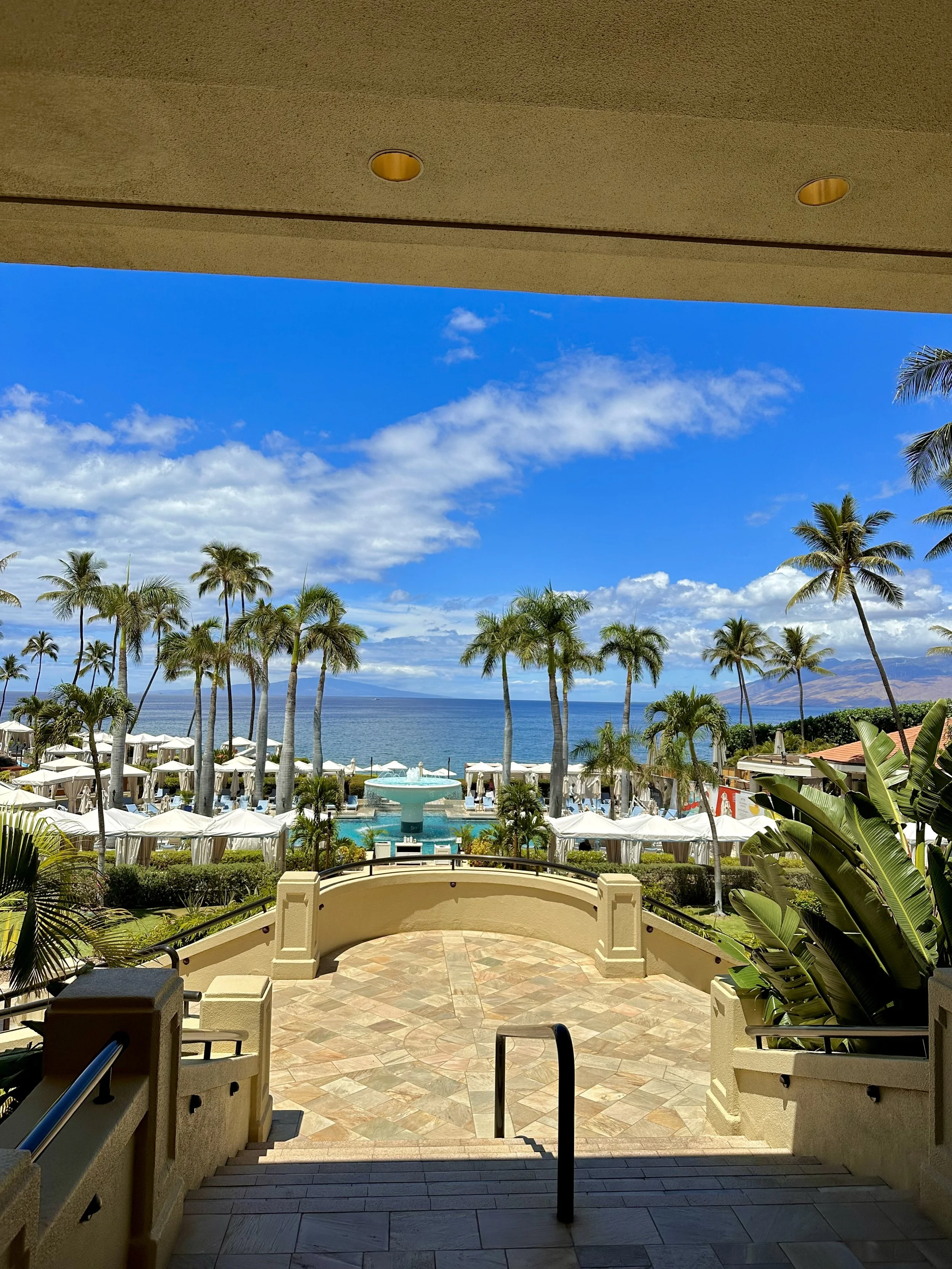 Four Seasons Maui — lobby flowers and grounds