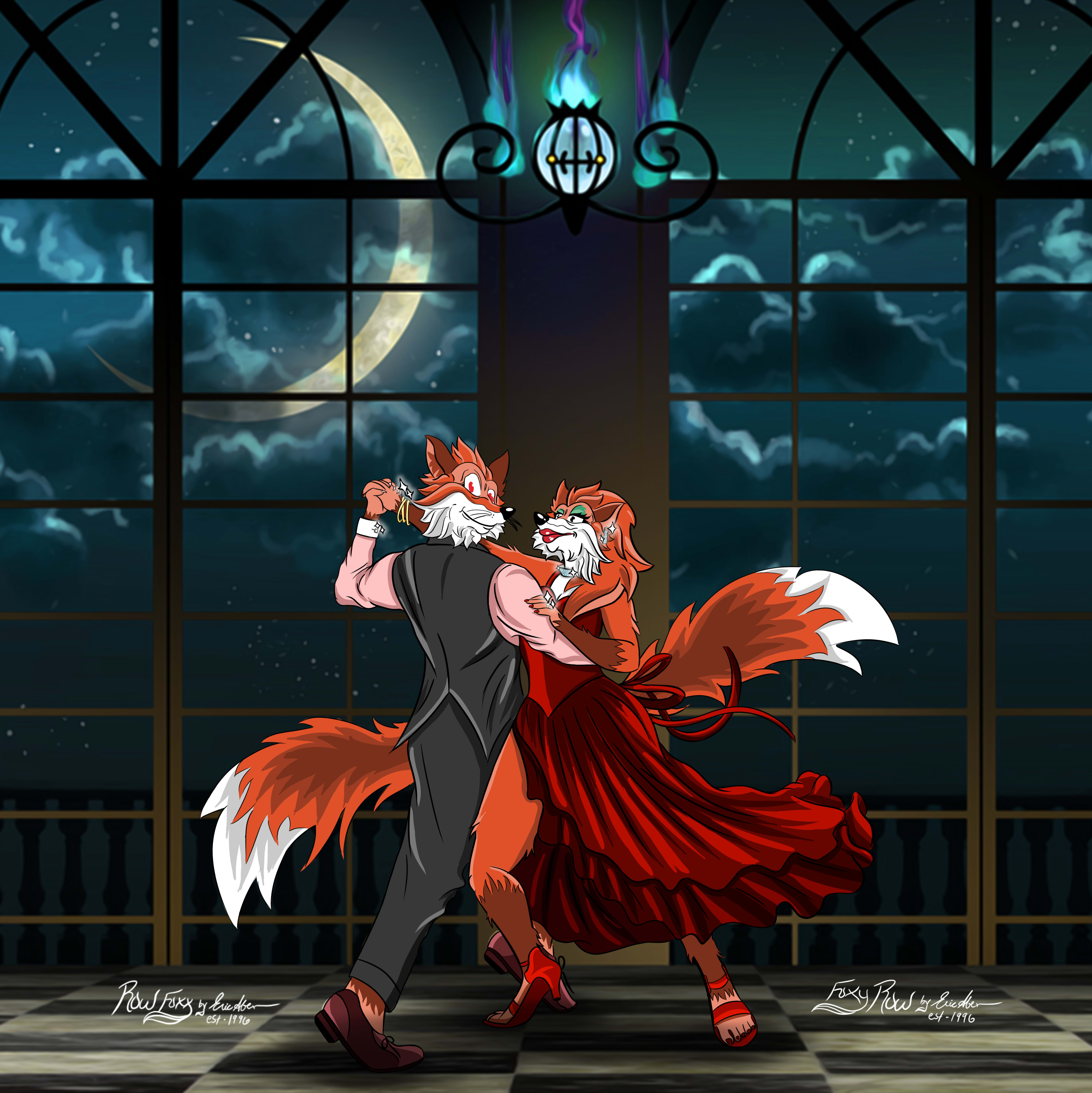 Row Foxy Illustration