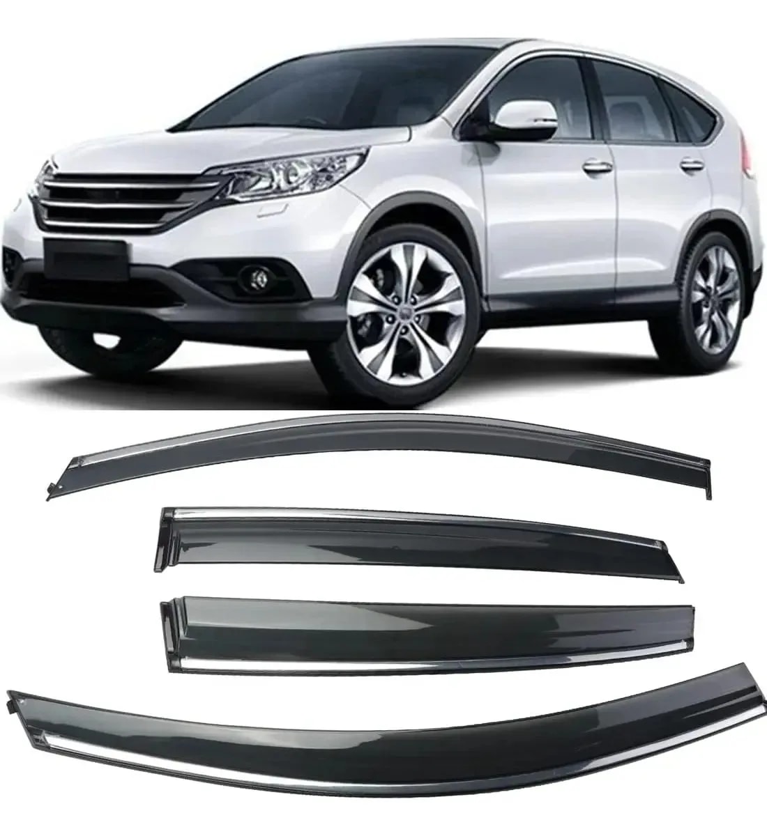 Botaguas Honda CRV 12-16 Vena Cromo (A) - Car Zone Accesorios Honduras