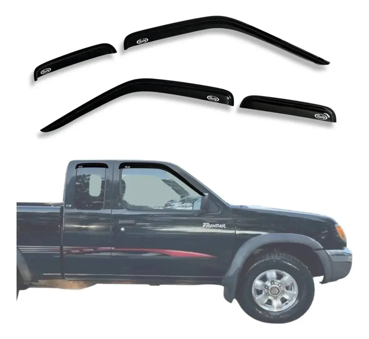 Botagua Nissan Frontier 95-04 Cabina y Media Negra - Car Zone Accesorios Honduras