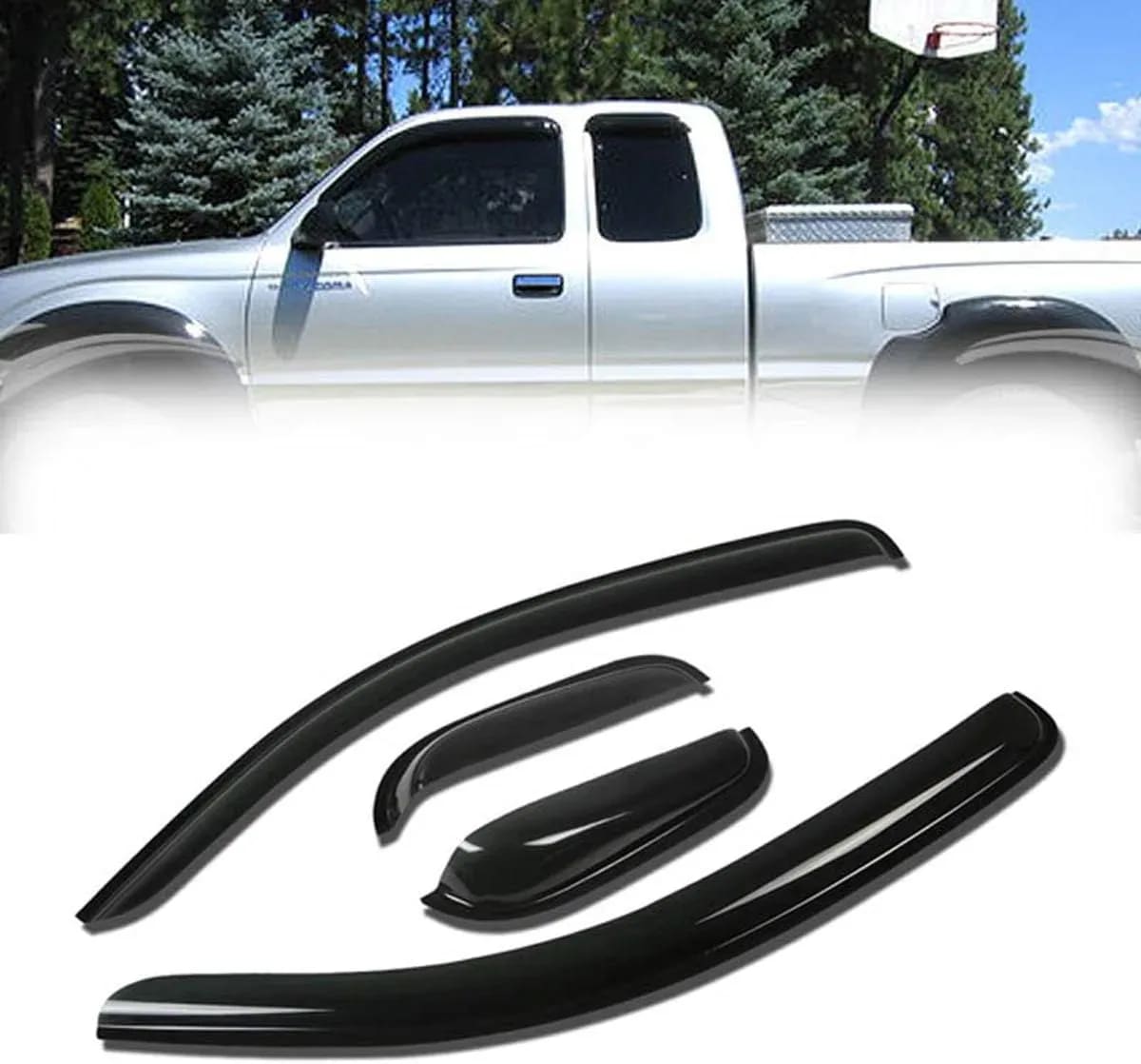 Botagua Toyota Tacoma Cabina y Media 98-04 Negra - Car Zone Accesorios Honduras