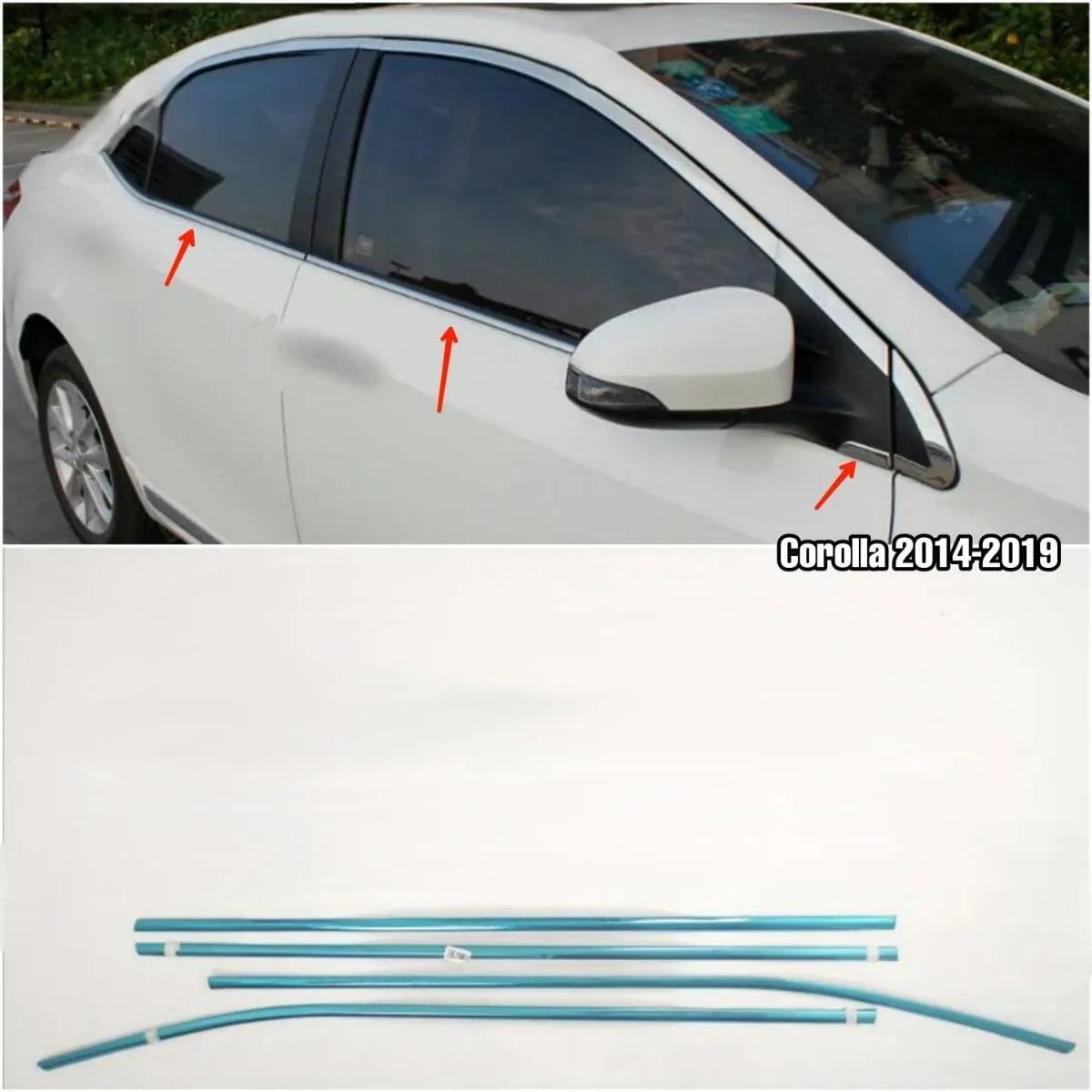 Cromo de Cañuela Toyota Corolla 14-18 - Car Zone Accesorios Honduras