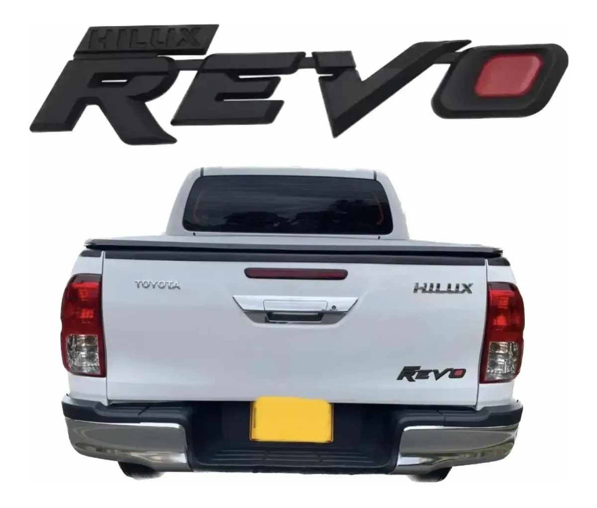 Emblema Negro Palabra Revo und. - Car Zone Accesorios Honduras