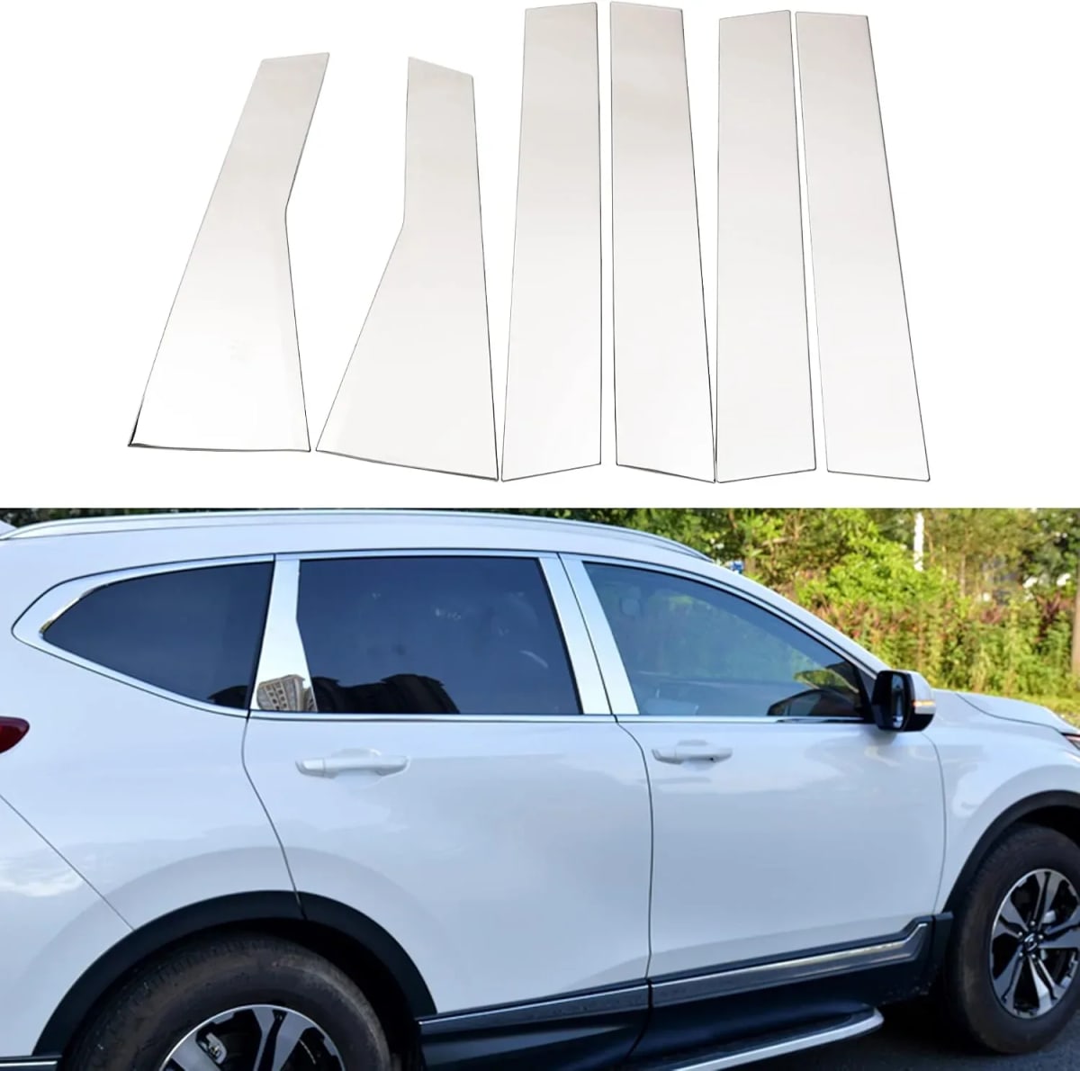 Pilares Cromados CRV 17-22 - Car Zone Accesorios Honduras