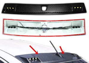 Aleron de Techo delantero con Luz Led Hilux 16+ und - Car Zone Accesorios Honduras