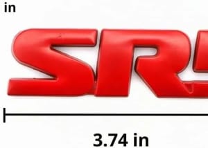 Emblema Rojo Palabra SR5 und. - Car Zone Accesorios Honduras