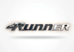 Emblema Cromado Palabra 4Runner und. - Car Zone Accesorios Honduras