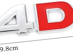 Emblema Cromado Palabra D-4D und - Car Zone Accesorios Honduras