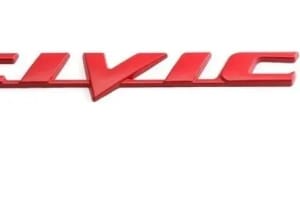 Emblema Rojo Palabra Civic 17x2.5 cm und. - Car Zone Accesorios Honduras