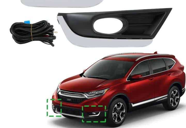 Neblinera Original Kit Honda Crv 17-18 par. - Car Zone Accesorios Honduras