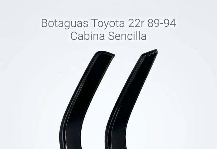 Botaguas Toyota 22r 89-94 Cabina Sencilla negra. - Car Zone Accesorios Honduras