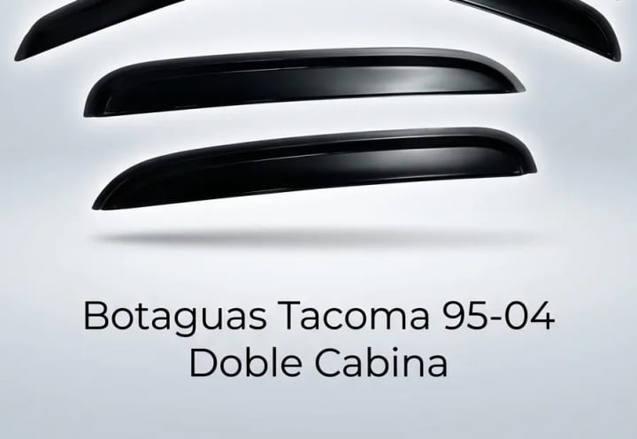 Botaguas Toyota Tacoma 95-04 Doble Cabina Negra. - Car Zone Accesorios Honduras