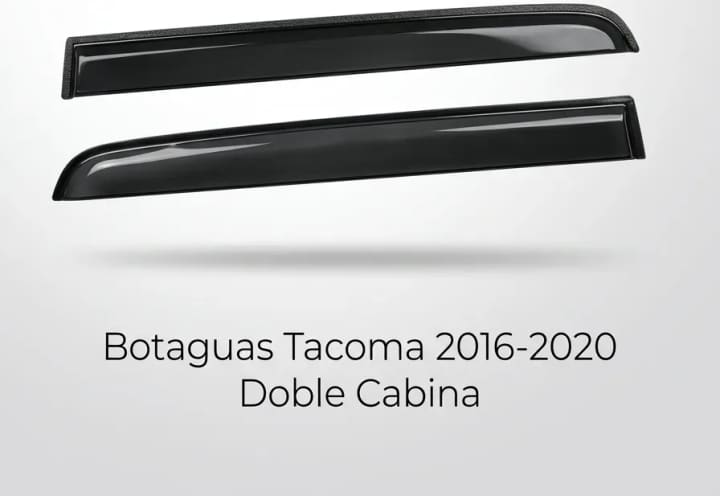 Botaguas Toyota Tacoma 16-20 Doble cabina Negra - Car Zone Accesorios Honduras