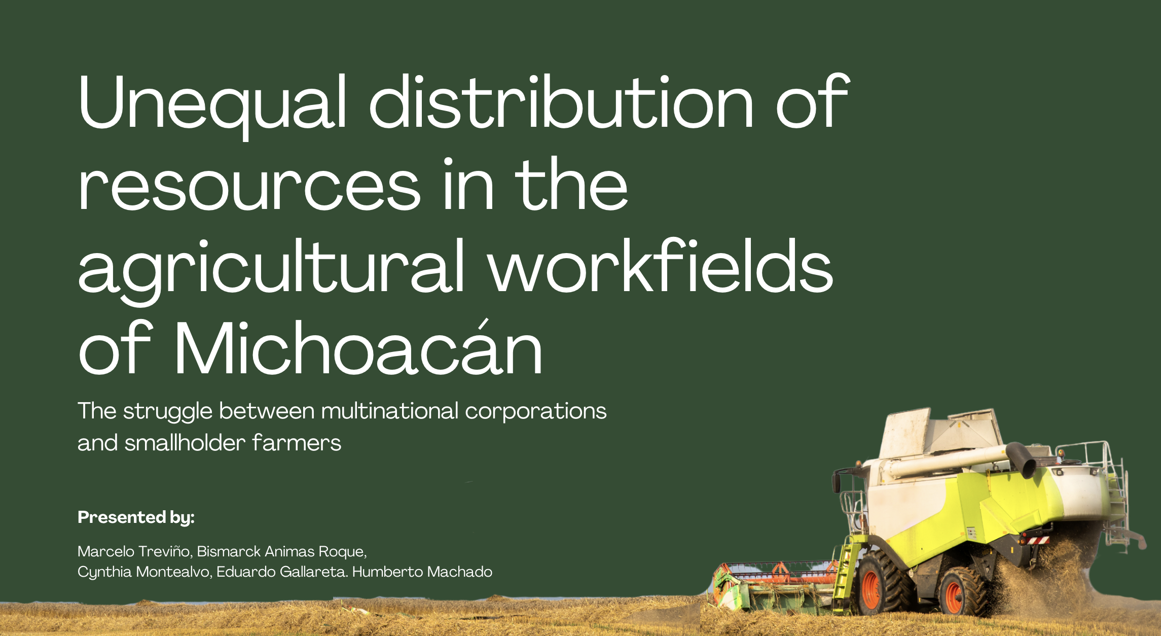 Investigation | Unequal distribution of resources in the agricultural workfields of Michoacán