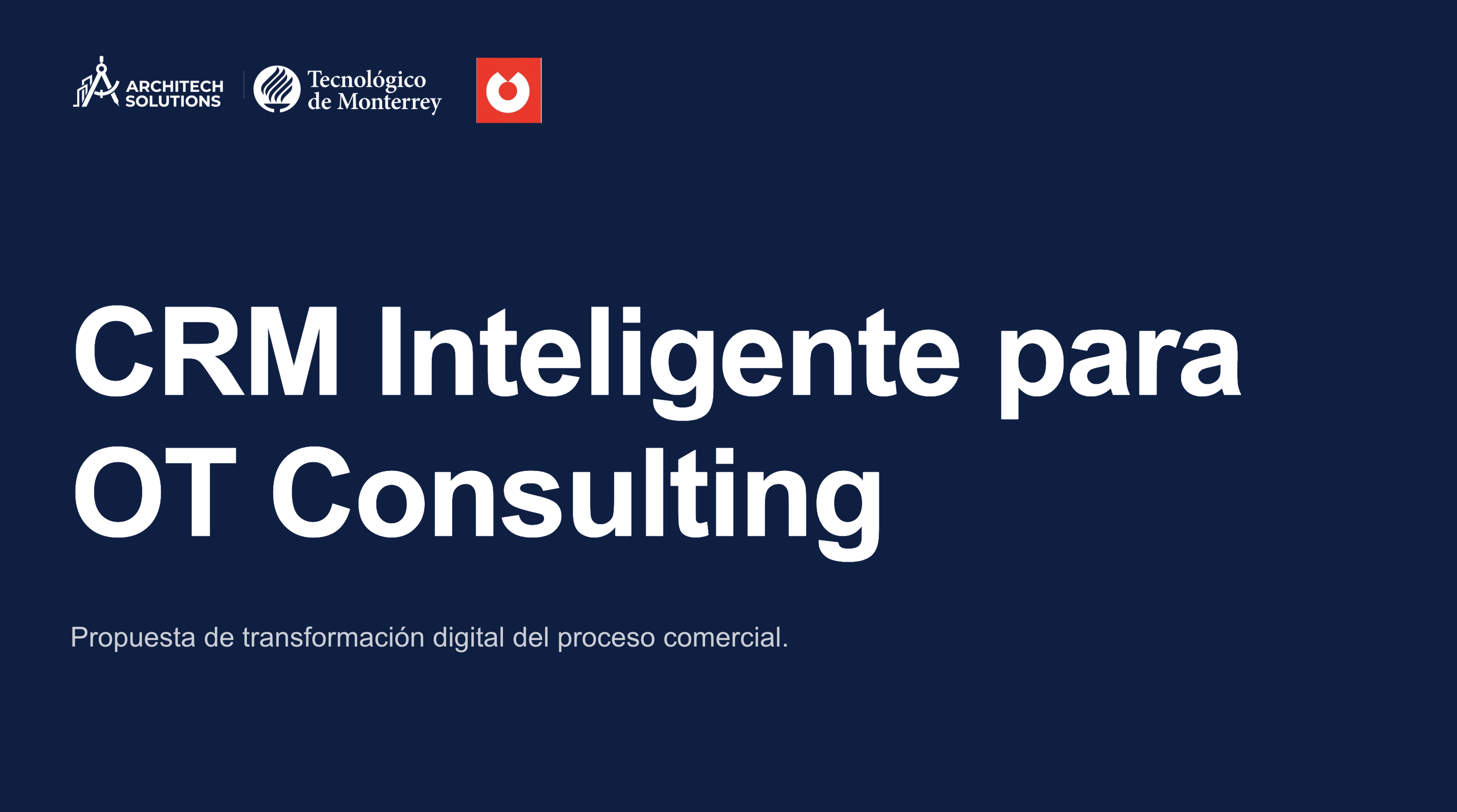 Consulting Simulation | Commercial Process & CRM Design, OT Consulting