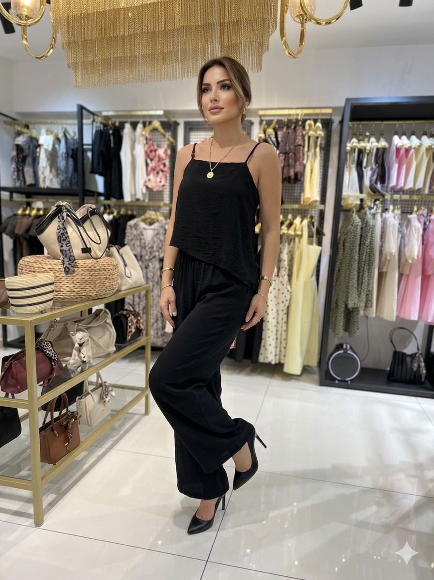 Siyah alt üst takım