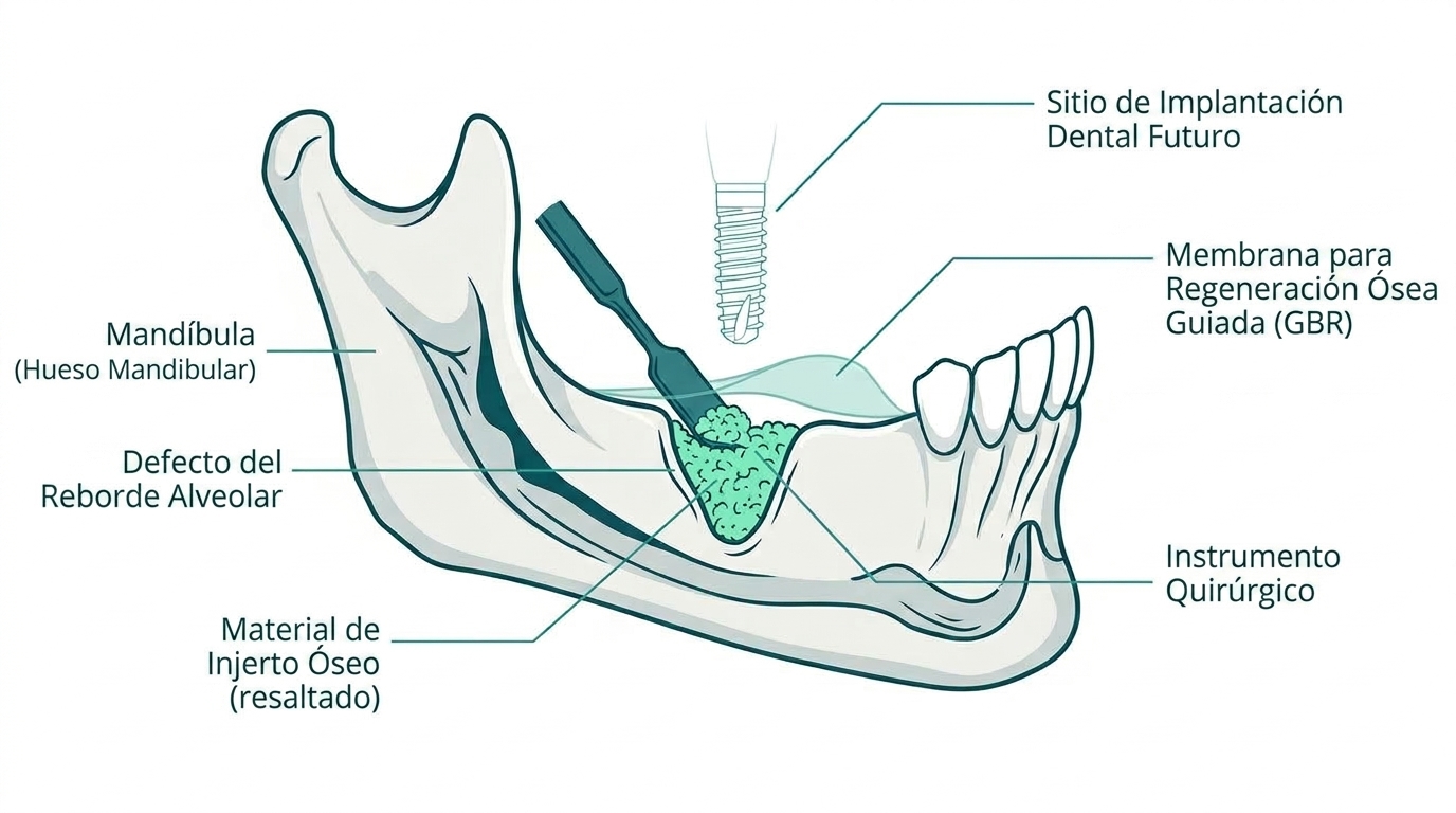 ¿Qué es la regeneración ósea guiada y cuándo es necesaria para un implante?