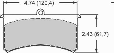 Red Devil 4 3/4" Brake Pads