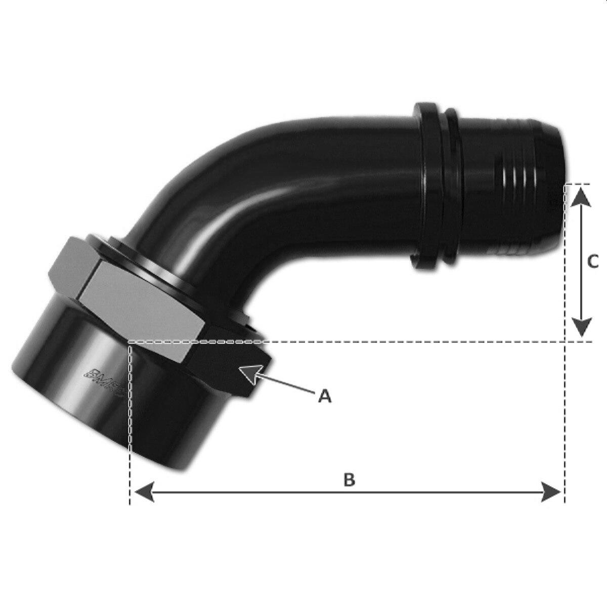 ProGold AC Crimp Fitting - 60° JIC Female
