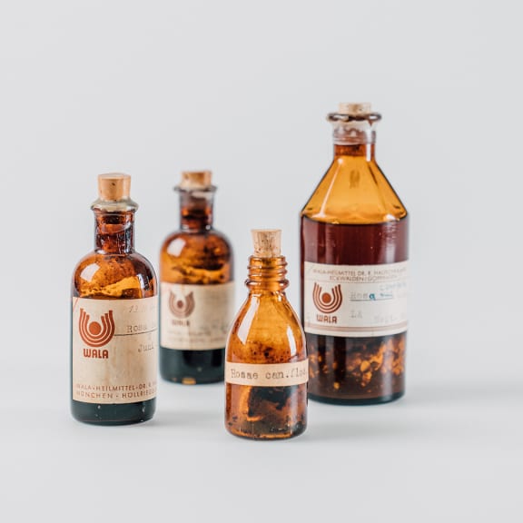 Amber Glass medicine bottles.