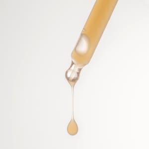 oil drop, dropper, glass pipette, liquid, beige liquid