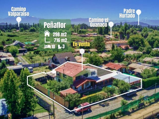 Casa 10 dormitorios en venta en Peñaflor, 10 dormitorios, 298 m² — vista principal