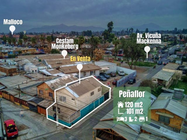 Casa 120 m2 en Peñaflor, 3 dormitorios, 120 m² — vista principal