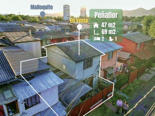 Casa 2 dormitorios en venta en Peñaflor, 2 dormitorios, 60 m² — vista principal