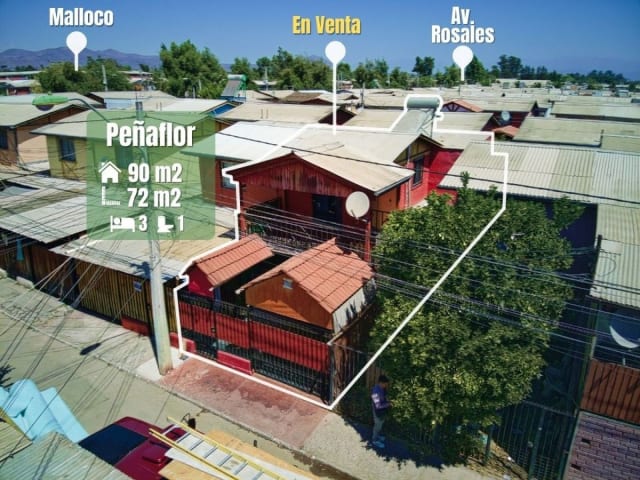 Casa 3 dormitorios en venta en Peñaflor, 3 dormitorios, 90 m² — vista principal